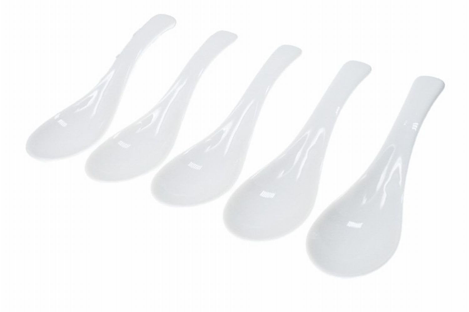 Amazon | ホワイト スプーン レンゲ 蓮華 白 5本セット 業務用 れんげ